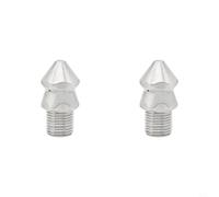 Lot de 2 buses de jet d'égout en acier inoxydable haute pression 6,35 mm