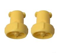 Lot de 2 buses de lavage de voiture pour Karcher OC3 - Outil d'arrosage et de nettoyage - En plastique jaune - Débit d'eau réglable 2,644-125,0