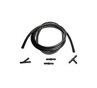 Lot de 2 buses de lave-glace compatibles avec la plupart des modèles de voitures - Jet d'eau à double trou (2 buses d'eau) (tuyau de 1 m)