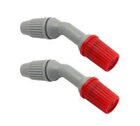 Lot de 2 buses de pulvérisation, cônes durables de rechange pour arrosage et nettoyage (buse rouge réglable)