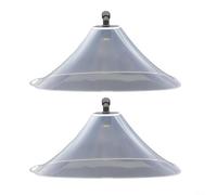 Lot de 2 buses de pulvérisation coupe-vent M14 x 1,5 pour pulvérisateur électrique agricole, ventilateur, brumisation, équipement de jardin en cuivre PP (double tête)