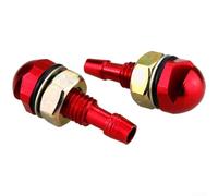 Lot de 2 buses de pulvérisation en alliage d'aluminium pour lave-glace de voiture, camion, SUV, van pour une compatibilité générale - Rouge, noir, argent