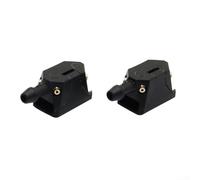 Lot de 2 buses de pulvérisation pour lave-glace avant de voiture, camion, plastique, métal, installation facile, vision claire, kit d'accessoires de conduite de sécurité, couleur noire, utilisation