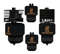 Lot de 2 buses de rechange en acier trempé Bambu H2S/H2D Hotend 0,4 mm pour Bambu Lab H2D/H2S/A1/A1 Mini, haute vitesse de précision et tête d'impression d'extrudeuse à économie de temps (2 pièces)