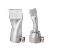 Lot de 2 buses de soudage à large ouverture plate en acier inoxydable - 20 mm/40 mm - Embouts tubulaires pour pistolet à air chaud de soudage de diamètre 32 mm, pour soudage de feuilles de plastique