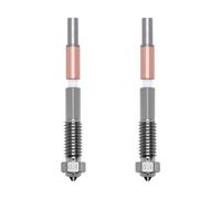 Lot de 2 buses en acier trempé à échange rapide pour imprimante 3D Qidi Q2, 0,4 mm en alliage de cuivre et pointe en acier trempé pour Q2/Q2C
