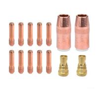 Lot de 2 buses et diffuseurs de rechange pour Bernard NS-5818C et DS-1, avec 10 embouts de contact (T-023/T-030/T-035/T-045), kit d'accessoires de soudage MIG pour entretien industriel (T-045)