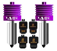 Lot de 2 buses MPVD Hotend de 0,4 mm pour Bambu Lab X2D/P2S H2/A1 série Buse mise à niveau Nano-revêtement anti-adhésif Filament haute dureté 2800HV pour Bambu Lab X2D P2S Buse Bambu Lab H2S Hotend