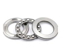 Lot de 2 butées à billes planes 51200 10 x 24 9 mm, 51201 12 26, 51202 15 28, 51203 17 30 + rondelles(51100 10x24x9mm)