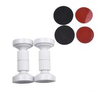Lot de 2 butées de lit filetées réglables pour stabiliser les têtes de lit et les meubles, design anti-secousses pour lits, armoires, canapés avec réglage facile de la hauteur (M)