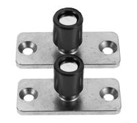 Lot de 2 butées de porte coulissante en acier inoxydable avec support au sol, guide inférieur de porte de grange pour stabiliser et équilibrer les portes coulissantes dans diverses scènes