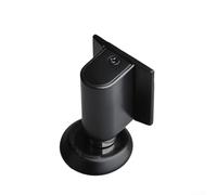 Lot de 2 butées de porte magnétiques, autocollantes, montées au sol avec tige télescopique pour espaces de porte de 22 mm, installation sans perçage en alliage de zinc pour la maison et le bureau