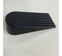 Lot de 2 butées de porte robustes en TPR avec base antidérapante pour sécuriser les portes et éviter les dommages causés par le mouvement de la porte (noir)