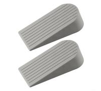 Lot de 2 butées de porte TPR antidérapantes et robustes pour contrôle de porte (gris)