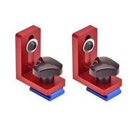 Lot de 2 butées de rail de guidage Stop, butée de rail de guidage type 30, butée de rail de guidage en T, Mitre Track Stop pour rails en T, butée coulissante pour travail du bois, butée de voie