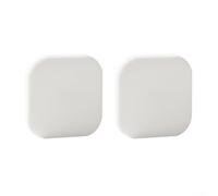 Lot de 2 butoirs de poignée de porte en silicone conçus pour une protection anti-collision, coussinets imperméables et élastiques pour éviter les dommages de porte et le bruit (blanc)