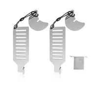 Lot de 2 butoirs de porte en acier inoxydable, 1 sac de rangement, butée de porte portable, serrure de porte antivol pour hôtel