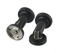 Lot de 2 butoirs de porte magnétiques - Boucle de porte robuste en acier inoxydable - Butée de porte magnétique à fermeture silencieuse (noir)