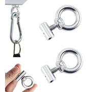 Lot de 2 butoirs pour rail de passepoil - En acier inoxydable - Accessoires pour caravane, camping-car, camping-car, bateau