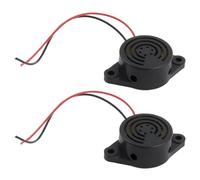 Lot de 2 Buzzer électronique DC 3-24V 95dB, électronique Alarme Buzzer Alarme Continue D'Alarme Sonore avec Fil de Plomb pour Voiture Moto Oubli Phare Système Avertisseur Sécurité Extérieur
