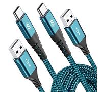 [Lot de 2] Câble USB C 1M Charge rapide 3.1A, Câble de charge USB C Nylon pour i Phone 15 16 Pro Max, Samsung Galaxy S25 S24 S23 S22 S21 S20 S10 S9 S8 Plus,Note20/10,A71 A55 A52,Flip Pixel 8/7,LG