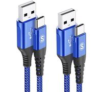 [Lot de 2] Câble USB C 1M Charge rapide 3.1A, Câble de charge USB C Nylon pour i Phone 15 16 Pro Max, Samsung Galaxy S25 S24 S23 S22 S21 S20 S10 S9 S8 Plus,Note20/10,A71 A55 A52,Flip Pixel 8/7,LG
