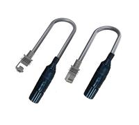 Lot de 2 câbles adaptateur Ethernet pour Starlink Gen 3, câble d'extension LAN RJ45 de 0,3 m, câble réseau blindé Plug-and-Play, pour Starlink Gen3 vers connexion routeur ou commutateur