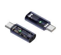 Lot de 2 câbles adaptateurs femelle vers type C mâle avec décodage numérique 16 bits 48 kHz et puissance de sortie de 40 mW pour un meilleur audio (violet)