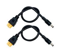Lot de 2 câbles adaptateurs XT60 femelle vers fiche DC 5,5 x 2,5 mm pour fer à souder TS100, FPV Monitor Power, câble d'alimentation pour drone