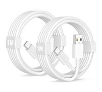 Lot de 2 câbles Apple Carplay pour iPhone 15, 16, 17, 1 m, USB A vers USB C pour iPhone 15, 16, 16, 17, câble de charge rapide pour iPhone 17, 16, 15 Pro Max/16 Plus, iPad Pro, câble de chargeur de