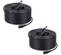 Lot De 2 Câbles D'Alimentation Cc Noirs 10M Pour Tapo C110, C211, C320Ws, C310P2, C510W, Tc60 Et Tc70 Caméras Sécurité, Avec Adapt