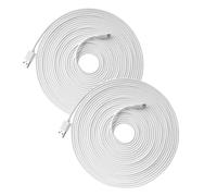 Lot de 2 câbles d'alimentation de 7 m (23 pi) compatibles avec les caméras Wyze Cam Pan, V3, Pan V2, YI Dome, Nest Cam et les caméras Cloud.