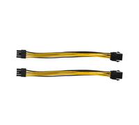 Lot de 2 câbles d'alimentation pour carte graphique PCIe 6 broches vers 8 broches, 7,8 pouces