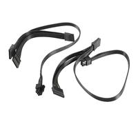 Lot de 2 câbles d'alimentation SATA 6 broches vers 3x compatibles avec Supernova 650, 750, 850, 1000, 1600, 2000, G2, G3, P2, T2 et GS