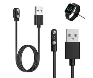Lot de 2 Câbles de Charge Magnétiques pour Mibro Watch T1/C2/C3/Lite 2/Air XPAW001/GS/GS Pro,pour Haylou Solar LS02/LS02 Pro/LS01 T5S/Lite R001, pour Letsfit ID Series, IW/EW Series pour Colmi C60