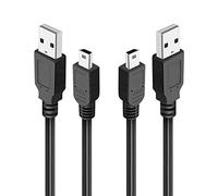 Lot de 2 câbles de charge mini USB 3 m + 1,8 m pour micro Blue Yeti, Blue Snowball iCE, Garmin Nuvi GPS 50 lm 2555 lm 2595 lm 52 lm 55 57 lm 40 lm 67 1300 140 200 255 W Plus