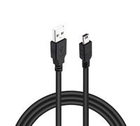 Lot de 2 câbles de charge mini USB compatibles avec GoPro Hero 4 Silver Hero 4 Black Hero 3+ Silver Hero 3+ Black Hero 3 White Hero 3 Black Hero 3 Silver Hero 2 Hero1 Noir