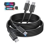 Lot de 2 câbles de charge rapide de 1,5 m pour adaptateur Nintendo Switch 2, 60 W, USB C vers C, câble de charge de rechange pour Nintendo Switch 2 / Switch/Switch Lites/Steam Deck/Xbox Series/PS5