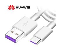 Lot de 2 Câbles de charge rapide Huawei USB Type C HL1289 AP71 5A 1 mètre Blanc pour Huawei P30 Lite