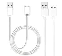 Lot de 2 câbles de charge USB magnétiques - Compatible avec Satisfyer Pro 2 - Câble USB magnétique à 2 broches - Câble de charge de rechange - Pour produits de massage, jouets