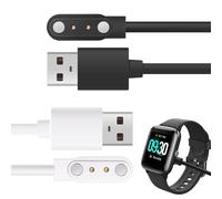 Lot De 2 Câbles De Charge Usb Magnétiques Pour Montre Intelligente, Espacement 2 Broches 4 Mm, Compatibles Avec Dafit Nerunsa Radley Reflex Active Kit De Chargeur Magnétique Univer[Usbc701]