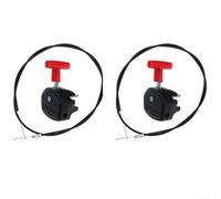 Lot de 2 câbles de commande d'accélérateur de 152,4 cm pour tondeuses à gazon Coshar avec fil de traction renforcé et interface de commutation