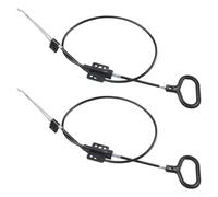 Lot de 2 câbles de déverrouillage pour fauteuil inclinable avec poignée en D pour mécanisme de traction à anneau dans les canapés et chaises inclinables