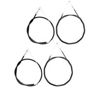 Lot de 2 câbles de frein pour vélo de route, câbles de frein avant et arrière pour vélo de route et vélo commun, câbles de frein et boîtier Noir