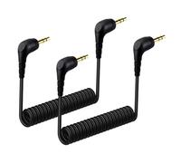 Lot de 2 câbles de microphone 3,5 mm compatibles avec DJI Mic Mini & Hollyland Lark M2S sans fil, câble de raccordement TRS double 3,5 mm pour appareils photo reflex numériques