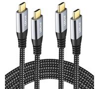 Lot de 2 câbles de moniteur USB C vers USB C (1.8 m) LDLrui Type C 3.1 Gen2 prend en charge la résolution 4K60 Hz, le chargement 100 W, et la synchronisation de données 10 Gbit/s, Galaxy S20, etc
