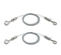 Lot de 2 câbles de suspension réglables en acier inoxydable pour accrocher un miroir 22,7 kg