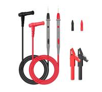 Lot de 2 câbles de test flexibles pour multimètre 1000 V/10 A 1 m de long (noir, rouge)