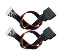 Lot de 2 câbles d'équilibrage JST-XH 8S Lipo pour chargeur d'équilibrage de batterie LiPo - Câble d'extension - Ligne de conversion pour véhicules télécommandés - Charge de batterie Lipo - 30 cm