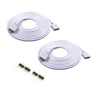 Lot de 2 câbles d'extension de 2,5 m 4 couleurs RVB pour bande lumineuse LED RVB SMD 5050 3528 2835